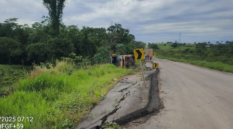 DNIT se manifesta após acidente com ônibus na BR-364