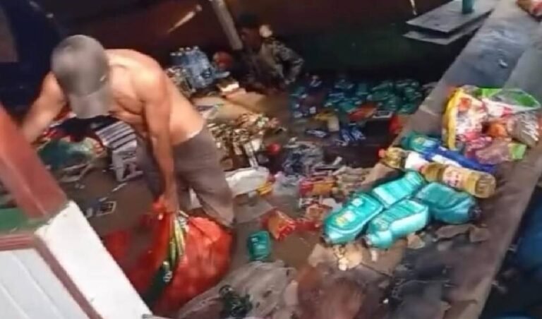 Naufrágio de embarcação no Rio Juruá em Cruzeiro do Sul mobiliza Bombeiros; comandante alerta para riscos no período de cheia