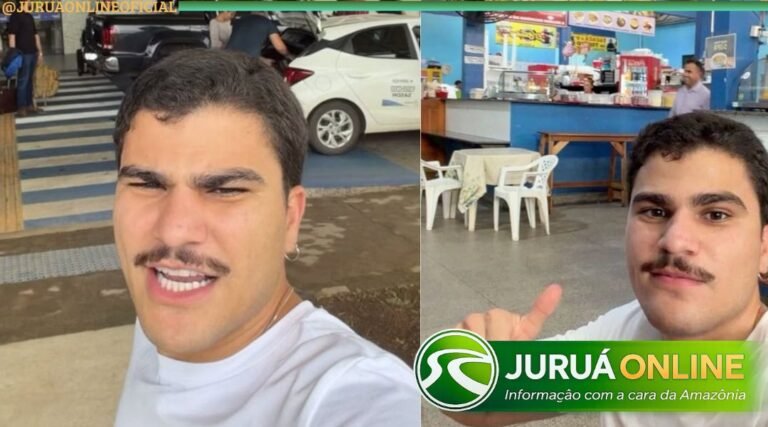 Influenciador Lactea chega ao Acre, prova “baixaria” e comenta sobre calor e fuso horário