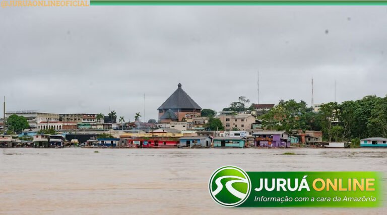 Após chuvas intensas, Rio Juruá volta a transbordar em Cruzeiro do Sul e autoridades se mantém em alerta