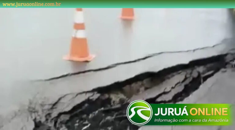 Erosão causada pelas chuvas ameaça tráfego na BR-364, em Tarauacá