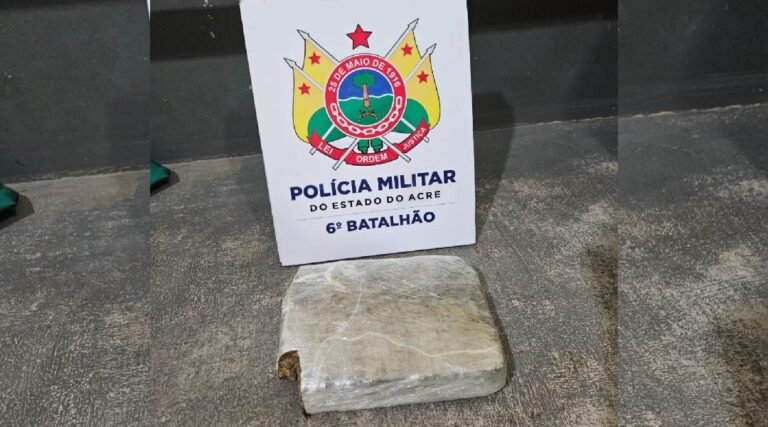 Polícia Militar apreende quase 1 kg de maconha e prende suspeito por tráfico em Cruzeiro do Sul