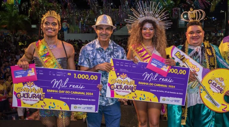 Carnaval de Cruzeiro do Sul acontece de 14 a 17 de fevereiro com concursos da realeza e fantasias infantis