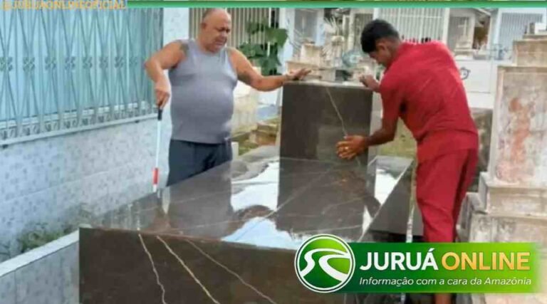 Professor constrói o próprio túmulo para evitar despesas à família no interior do Acre