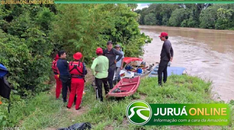 Bombeiros iniciam buscas por primos desaparecidos em rio no interior do Acre