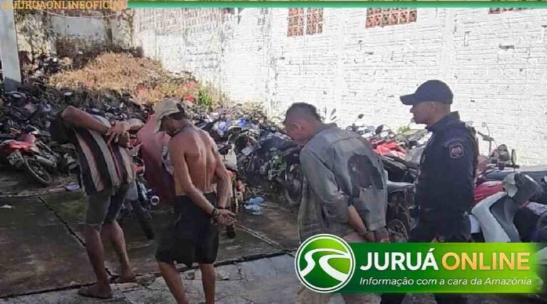 Polícia Militar prende três pessoas com mandados em aberto durante operação no centro de Cruzeiro do Sul