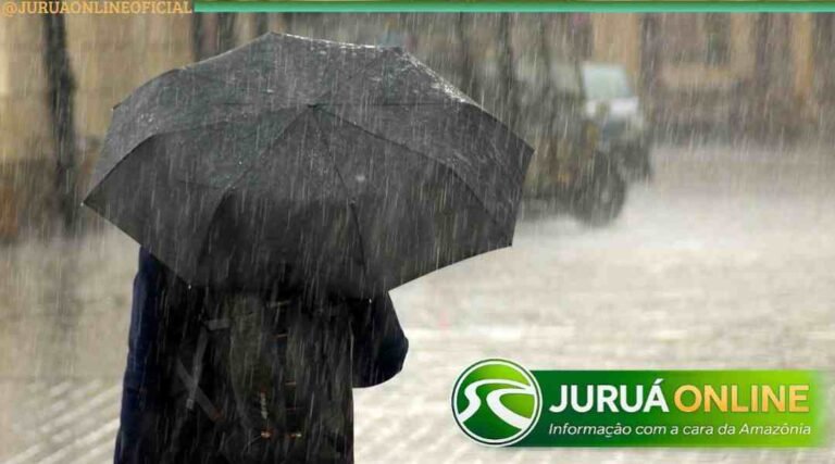 Quarta-feira com tempo instável e chuvas, que podem ser intensas, no Acre