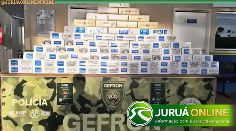 Ação na fronteira apreende mais de 2 mil maços de cigarros contrabandeados no Acre