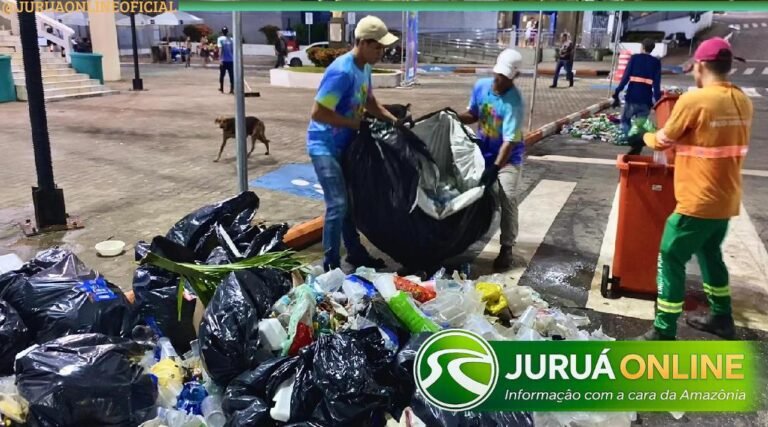 Carnaval em Cruzeiro do Sul gera 61 toneladas de lixo