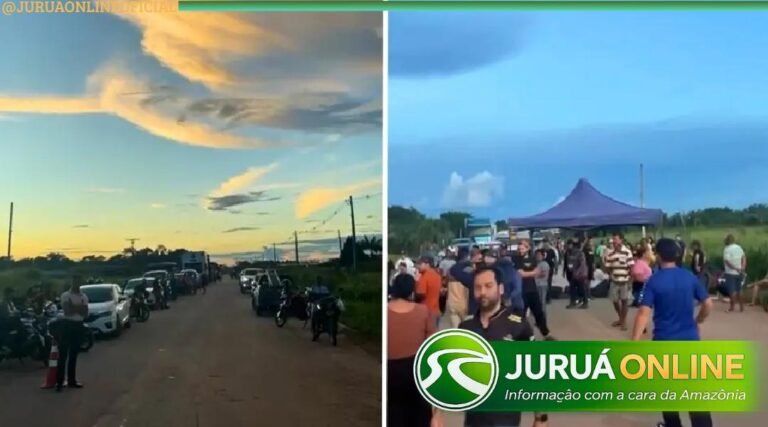 Após noite de bloqueio parcial, BR-364 segue fechada em Feijó neste sábado