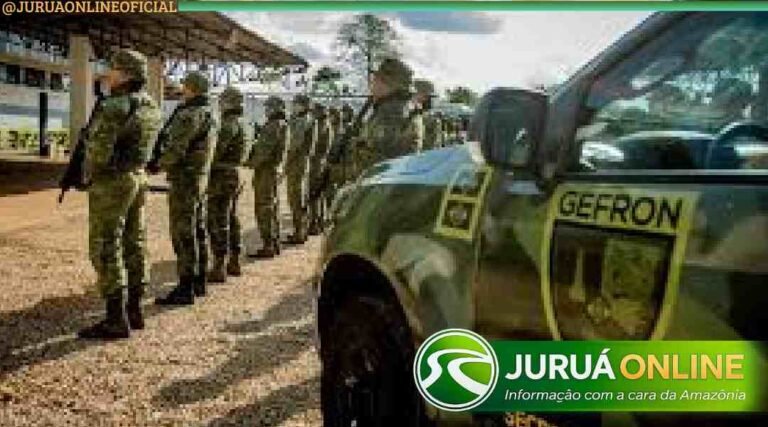 Gefron recupera combustível furtado e apreende arma de fogo em Marechal Thaumaturgo