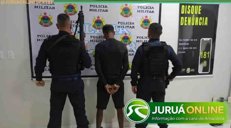 Homem com mandado de prisão é detido durante operação policial em Porto Walter