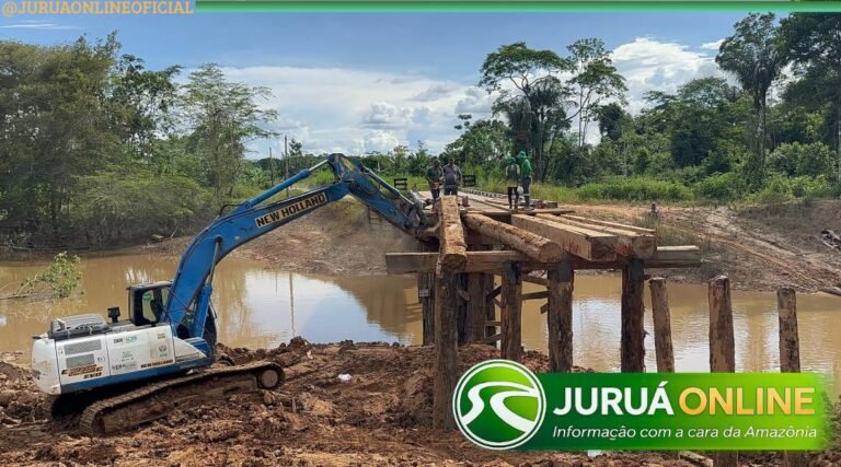 Prefeitura de Rodrigues Alves e Governo do Estado concluem recuperação do aterro da ponte da Comunidade 13 de Maio mesmo durante o Carnaval