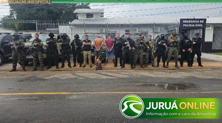 Força-tarefa prende dois por tráfico durante buscas por foragidos em Rodrigues Alves