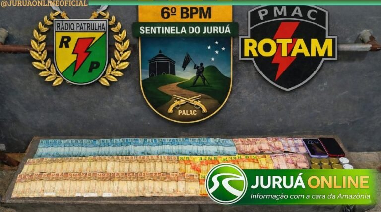 Mulher é presa com drogas, munições e mais de R$ 12 mil durante ação policial em Cruzeiro do Sul