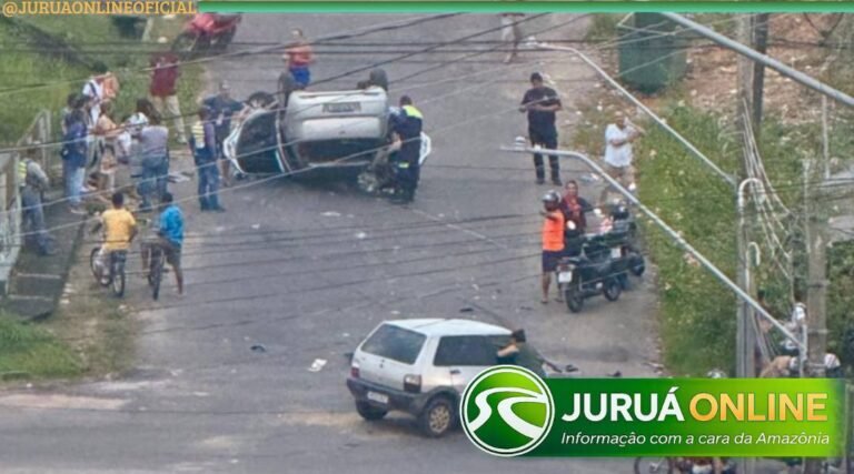 Acidente é registrado em cruzamento em Cruzeiro do Sul
