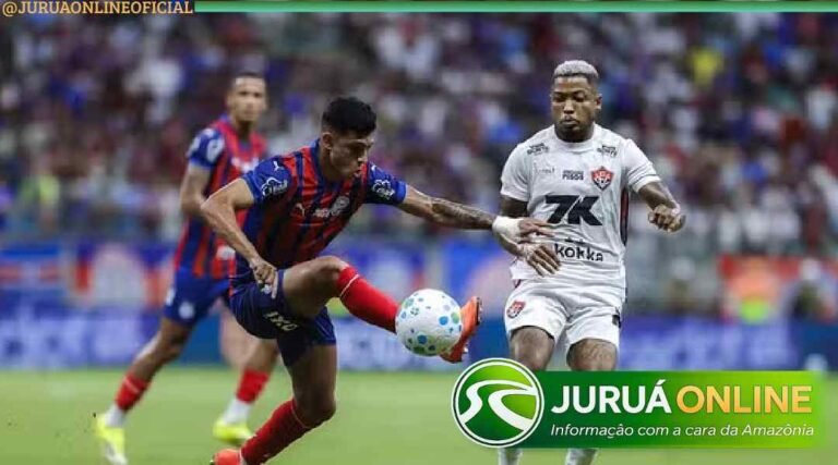 Bahia e Vitória empatam em clássico movimentado na Fonte Nova pelo Brasileirão