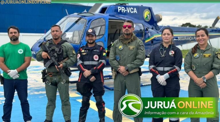 Paciente com fratura é retirado de área de difícil acesso em operação conjunta no Juruá-Mirim