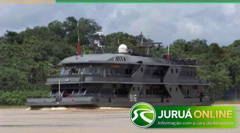 Vazante do Rio Juruá altera rota do Navio Hospitalar Doutor Montenegro no Vale do Juruá