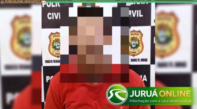 Suspeito de estupro é preso pela Polícia Civil horas após denúncia em Cruzeiro do Sul
