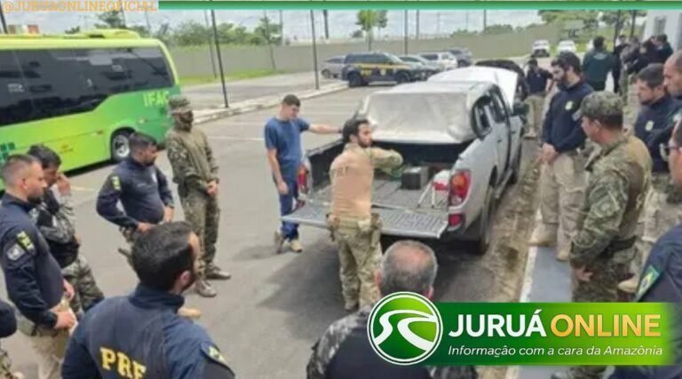 Mais de 20 pessoas são presas em operação da PRF no Acre que apreendeu armas e drogas