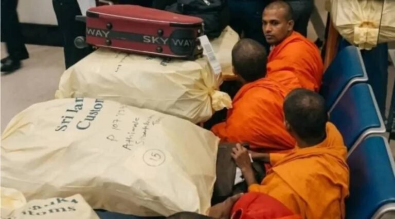 Grupo de monges budistas é preso com 110 kg de maconha em aeroporto