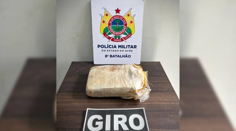 Polícia encontra quase 1 kg de droga enterrada às margens de rio no Acre