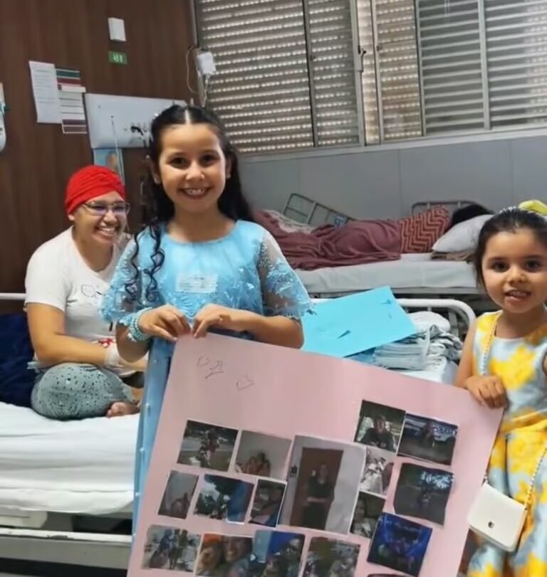 Após dois anos de internação, militar acreana em tratamento contra leucemia celebra o Dia das Mães ao lado das filhas