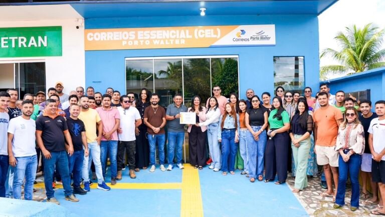 Prefeito César inaugura 1º Correios Essencial do Acre e garante retomada dos serviços em Porto Walter