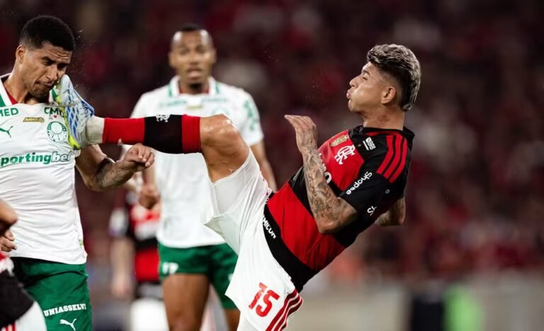 CBF divulga análise do VAR em expulsão de Carrascal na derrota do Flamengo para o Palmeiras