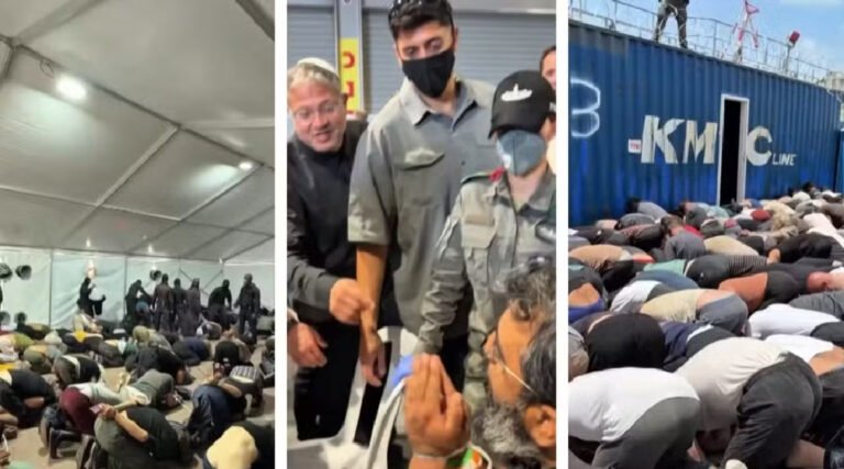 Países criticam Israel após ministro divulgar vídeo com ativistas ajoelhados e de mãos amarradas