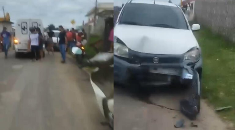 Mulher fica ferida após acidente envolvendo motorista embriagado em Marechal Thaumaturgo