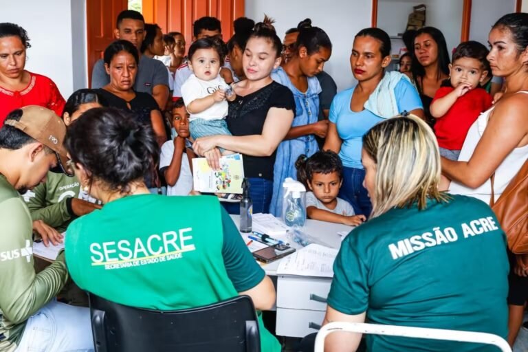 Operação Gota amplia vacinação e reforça atendimento em comunidades rurais, ribeirinhas e indígenas do Vale do Juruá