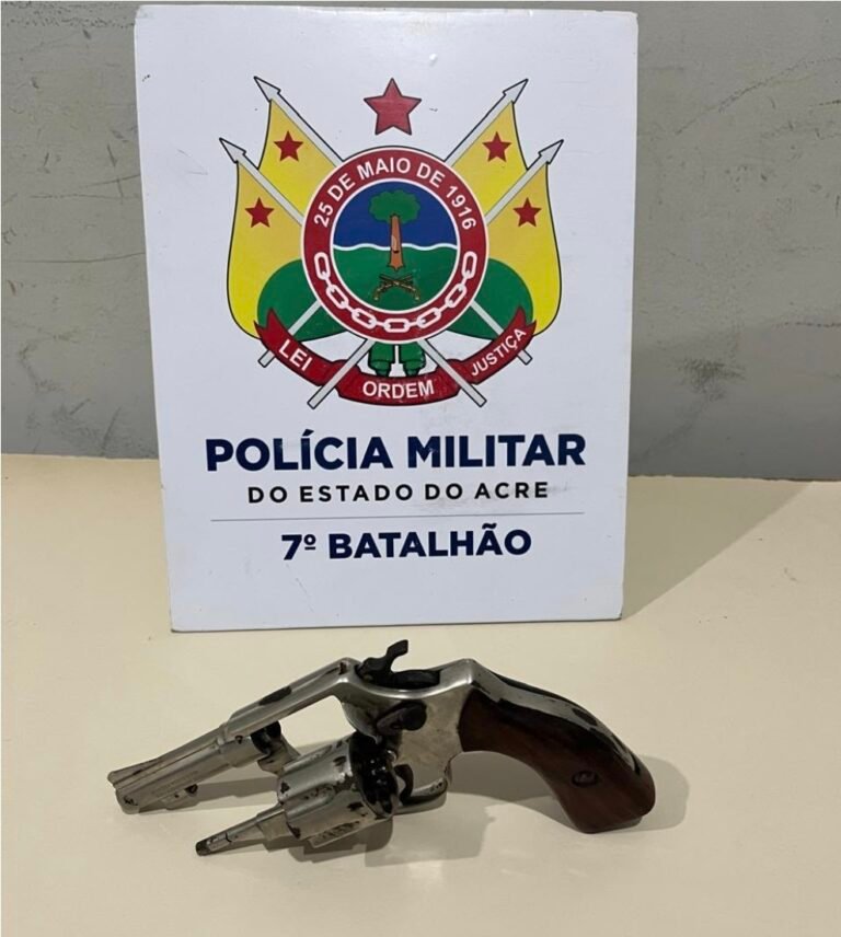 Suspeito de tentativa de homicídio é preso pela PM com arma de fogo em Tarauacá