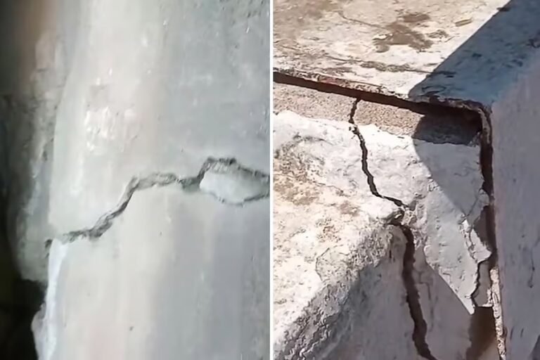 Vídeo mostrando rachaduras na Ponte Coronel Sebastião Dantas gera preocupação nas redes sociais