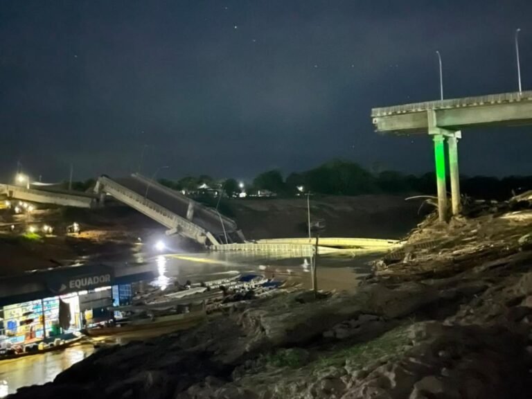 Governo do Acre cria comissão especial e abre investigação sobre desabamento da ponte em Sena Madureira