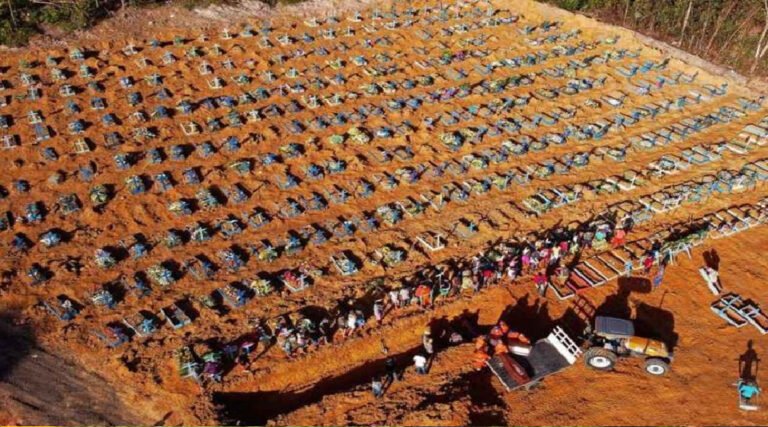 OMS revela que mortes por Covid-19 no Brasil podem ser muito maiores do que os 700 mil registrados oficialmente