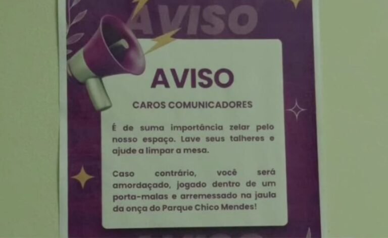 Cartaz afixado em curso de Jornalismo da Ufac gera repercussão e divide opiniões entre estudantes no Acre