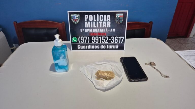 Mulher é presa com pasta base de cocaína ao retornar de Cruzeiro do Sul para Guajará