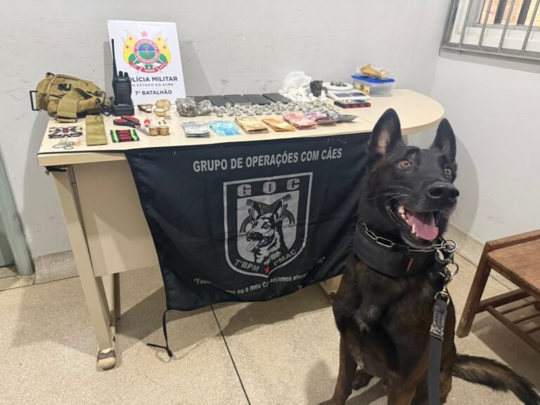 Polícia militar apreende drogas, dinheiro e munições durante operação em Tarauacá