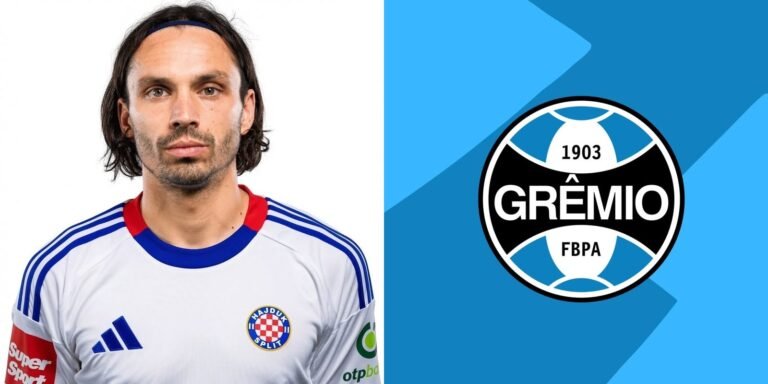 Grêmio encaminha contratação do meia croata Filip Krovinović