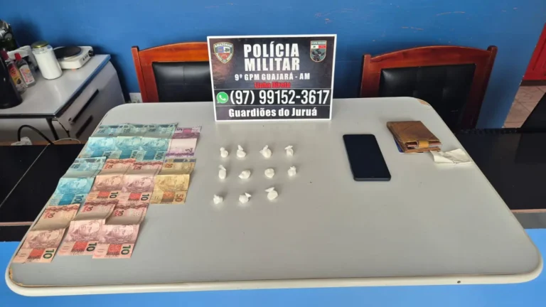 Homem é preso com cocaína durante barreira policial entre Cruzeiro do Sul e Guajará