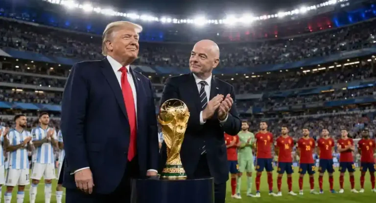 Trump entregará taça ao campeão da Copa do Mundo entre Argentina e Espanha
