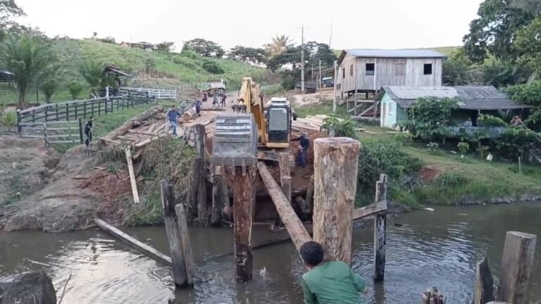 Ponte de acesso à comunidade do Gama é interditada para manutenção em Guajará