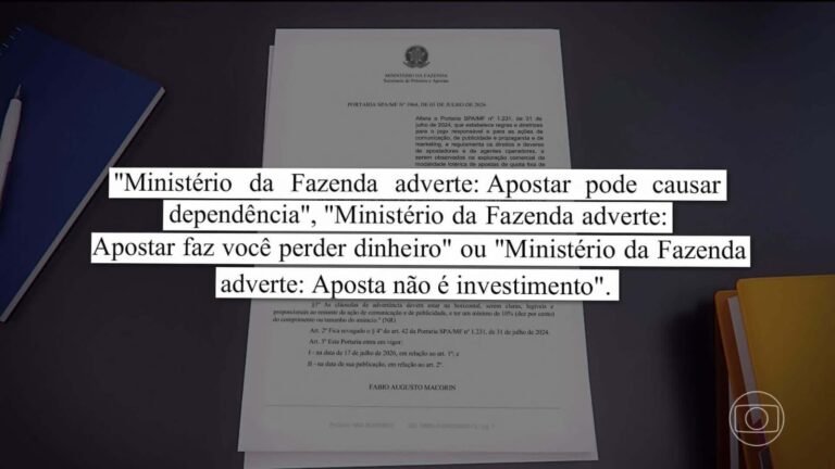 Publicidade de bets passa a ter alerta obrigatório sobre riscos de apostas no Brasil