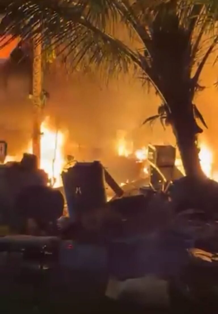 Incêndio é registrado em residência após apagão em Rodrigues Alves