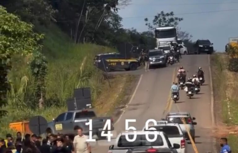 BR-364 é liberada após acordo entre lideranças indígenas, PRF e Energisa