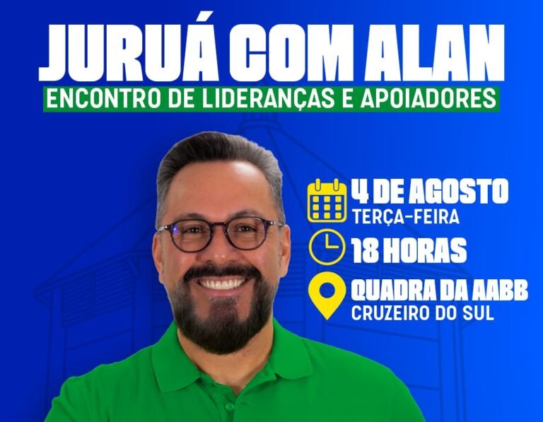 Alan Rick reúne lideranças e apoiadores em Cruzeiro do Sul nesta terça-feira