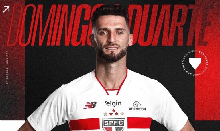 São Paulo anuncia contratação do zagueiro Domingos Duarte até 2028