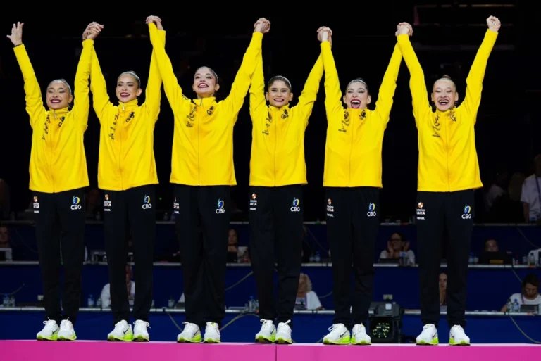 Brasil conquista segundo ouro no Mundial de Ginástica Rítmica em Frankfurt